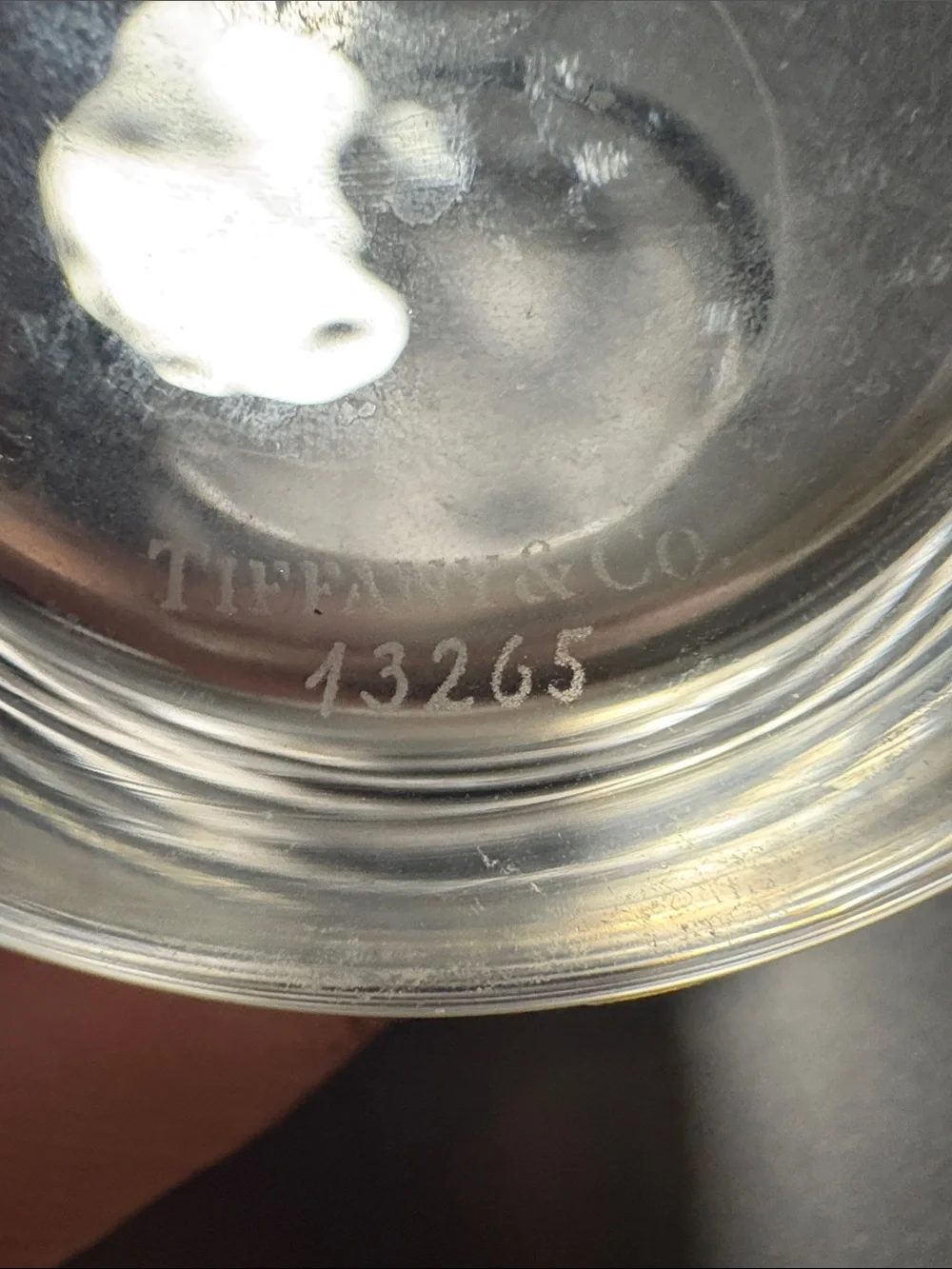Tiffany & Co. Clear Glass votive